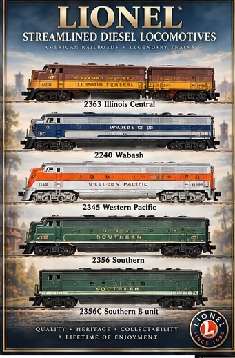 Streamlined Diesel Locomotives